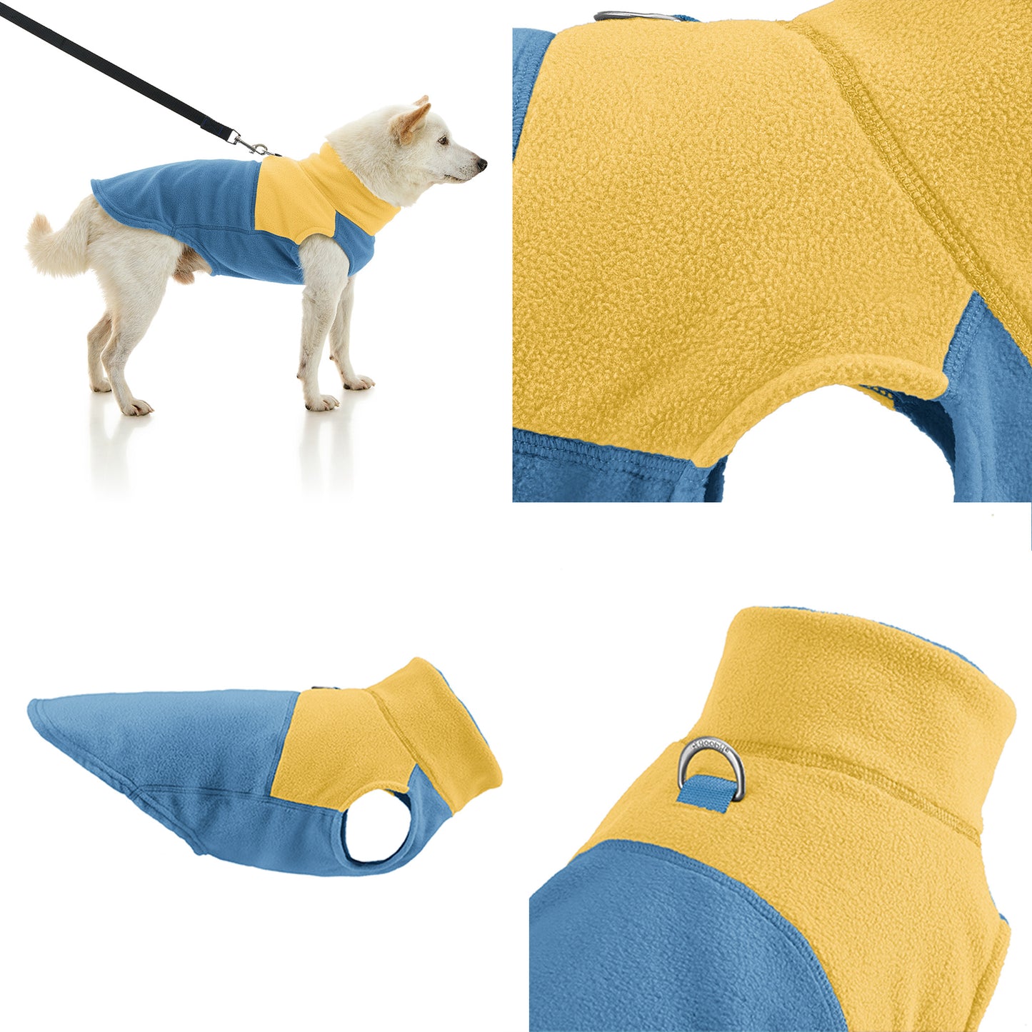 #72231 Chaleco polar de dos tonos