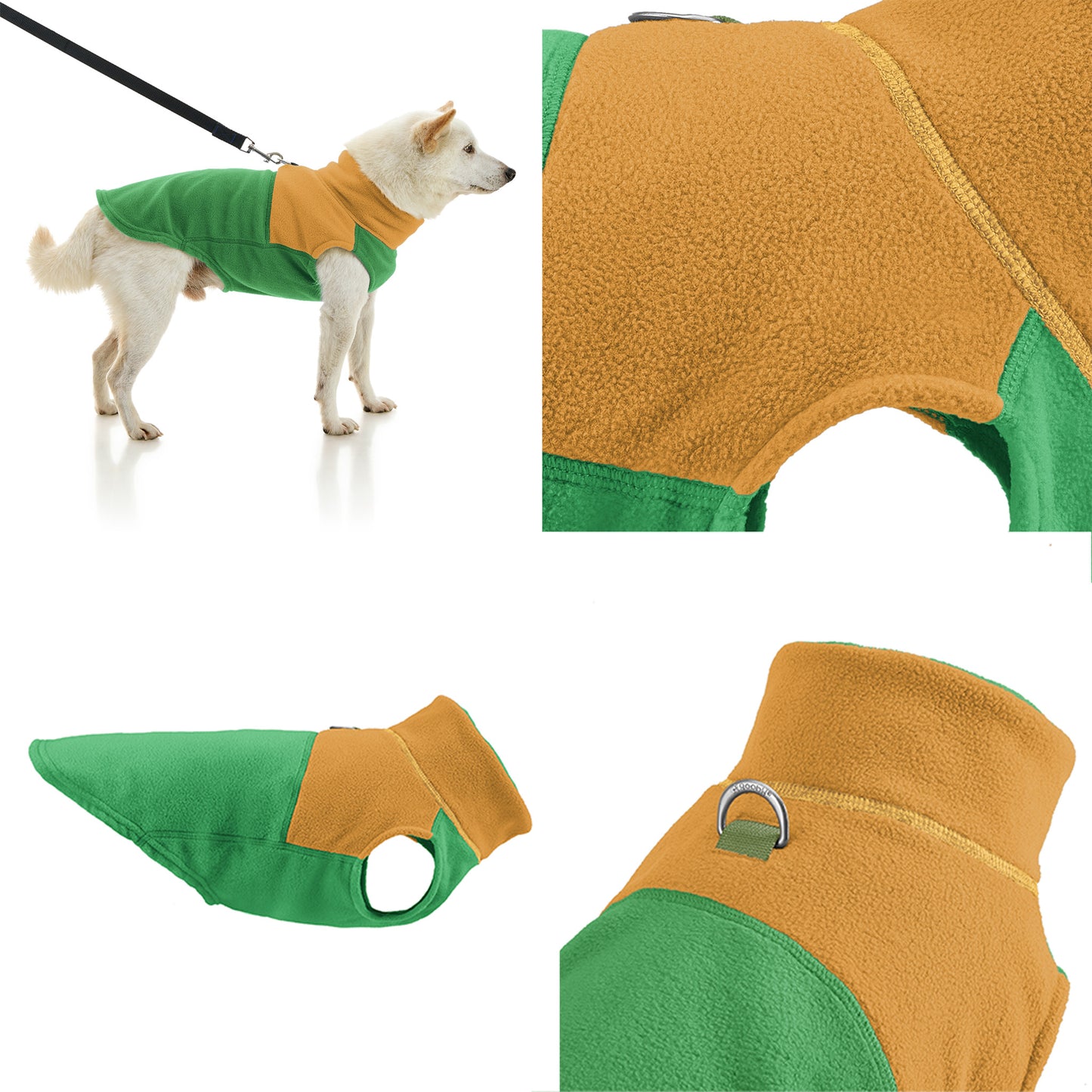 #72231 Chaleco polar de dos tonos