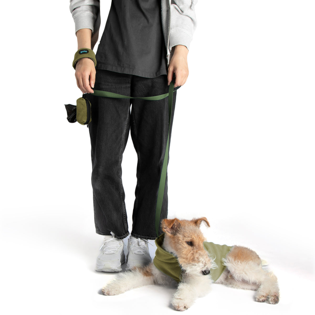 #10126 - Zip Up Fleece - Leash Set (Zip Up Fleece Vest 2 Matching)