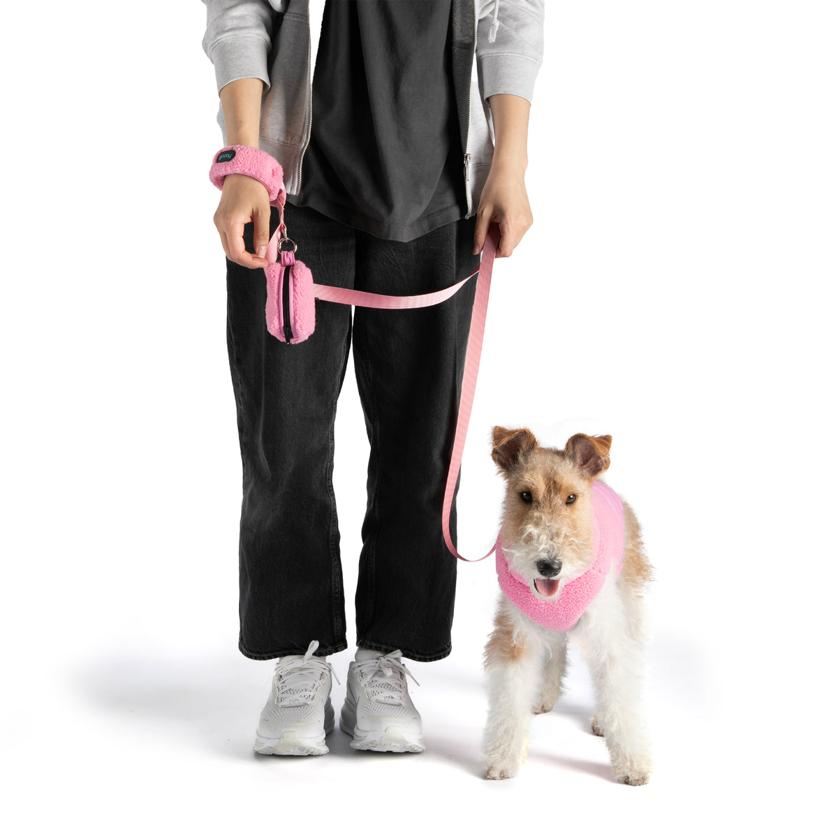 #10326 - Sherpa Puffer Leash Set (Sherpa Puffer Vest Matching)