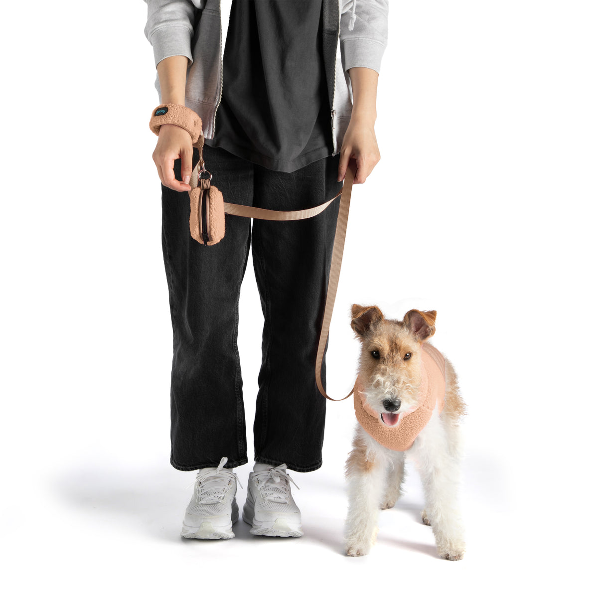 #10326 - Sherpa Puffer Leash Set (Sherpa Puffer Vest Matching)
