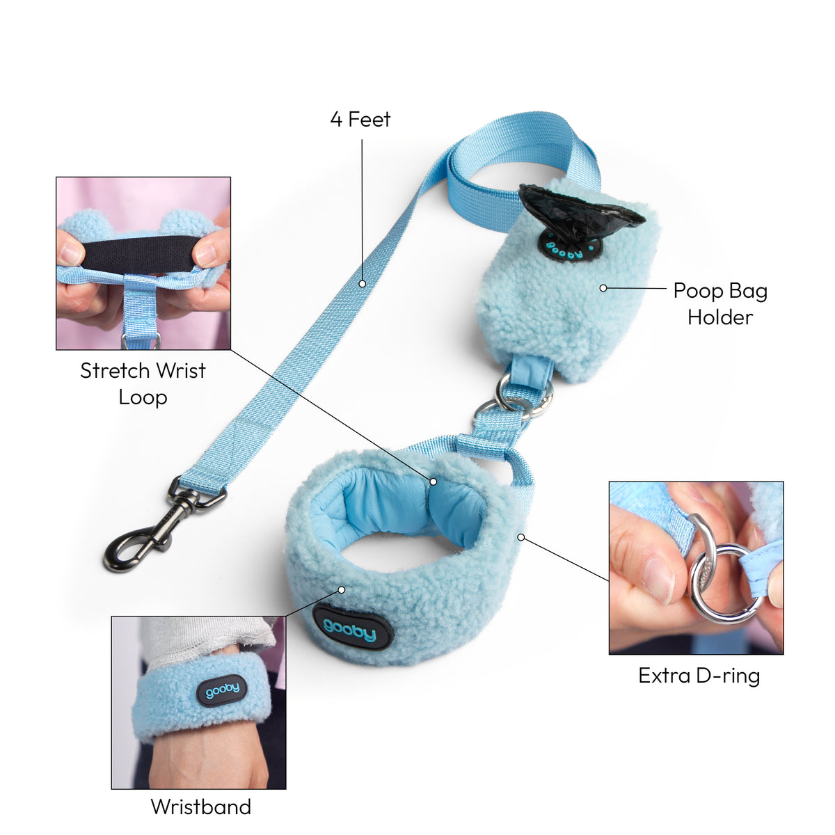 #10326 - Sherpa Puffer Leash Set (Sherpa Puffer Vest Matching)