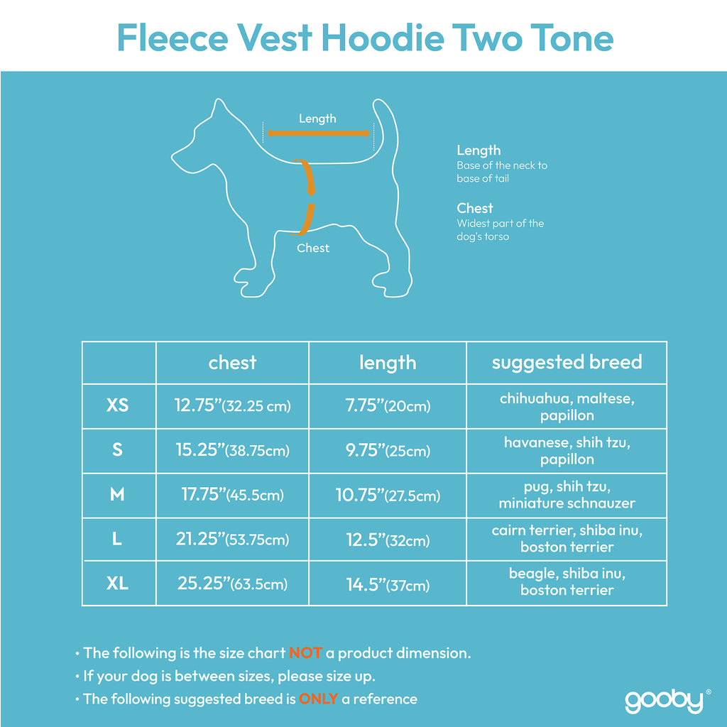 #72232 - Fleece Vest Hoodie Two Tone