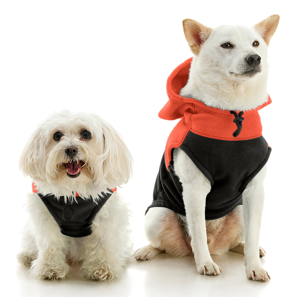 #72232 - Fleece Vest Hoodie Two Tone
