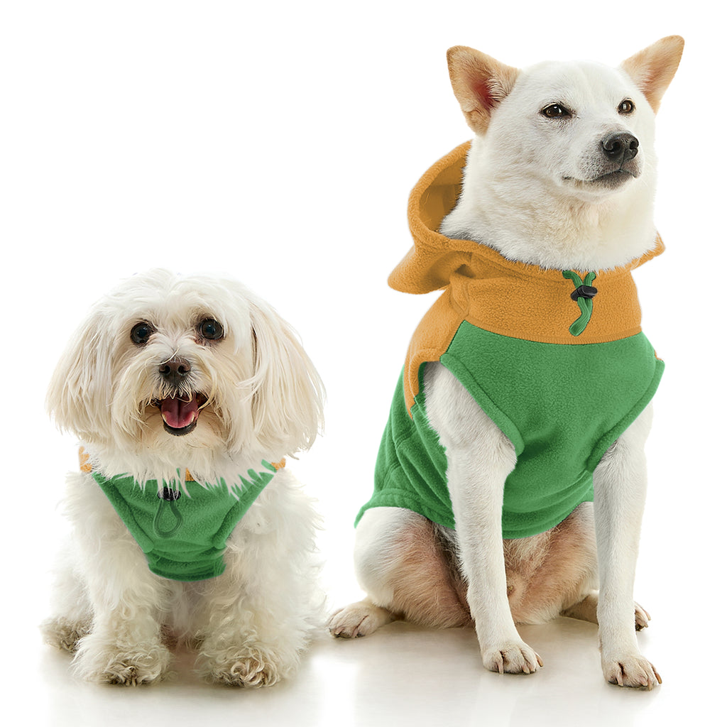 #72232 - Fleece Vest Hoodie Two Tone
