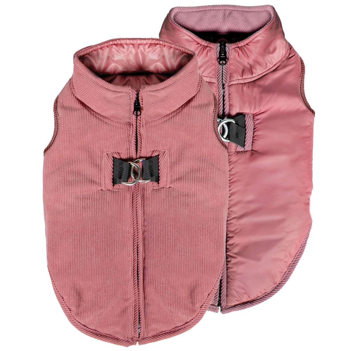 #78251 Corduroy Reversible Zip Up Fleece