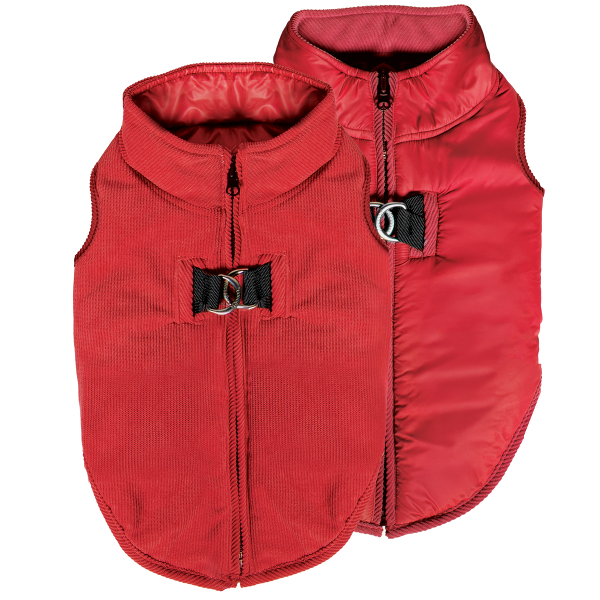 #78251 Corduroy Reversible Zip Up Fleece